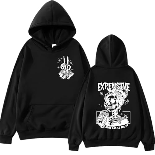 Expensive Difficult And Talks Back Hoodie, Expensive And Talks Back Hoodie, Expensive And Talks Back Hoodie, Expensive And Talks Back, Schwarz , 3XL von Generisch