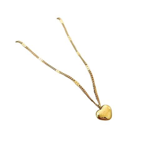 Exquisiter Miniatur-Zirkonia-Quasten-Anhänger für Damen, Edelstahl, Herzanhänger, Halskette, Hochzeitsschmuck, Einheitsgröße, Achat von Generisch