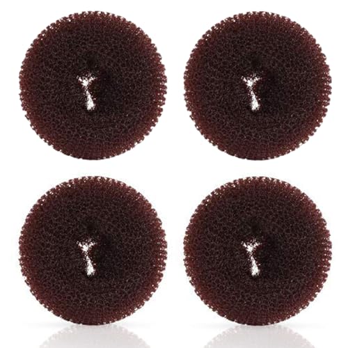 Extra Hair Donut Bun Maker for Kids, Ring Style Bun, Chignon Hair Small Donut Shaper for Short and Thin Hair (Small, 2.5 Inch/Brown) von Generisch