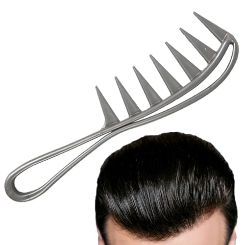 Extra breiter Zahnkamm für Locken | Lockenkamm Entwirrer für lockiges, gewelltes Haar | Styling-Shampoo-Kamm mit breiten Zähnen | Entwirrungskamm für Frauen, Mädchen | Großer Haifischzahnkamm für von Generisch