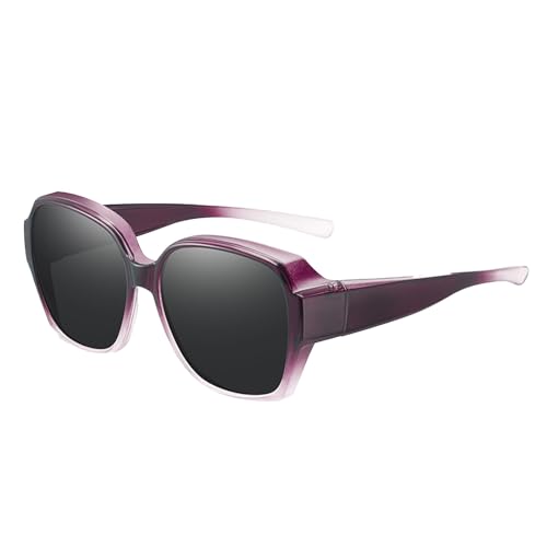Eyewear Polarised - Polarized Fit-Over Sunglasses | Adjustable Wrap-Around Eyewear | UV Protection Oversized Fitover Glasses For Driving & Biking | Lightweight Sport Shades For Outdoor Use von Generisch