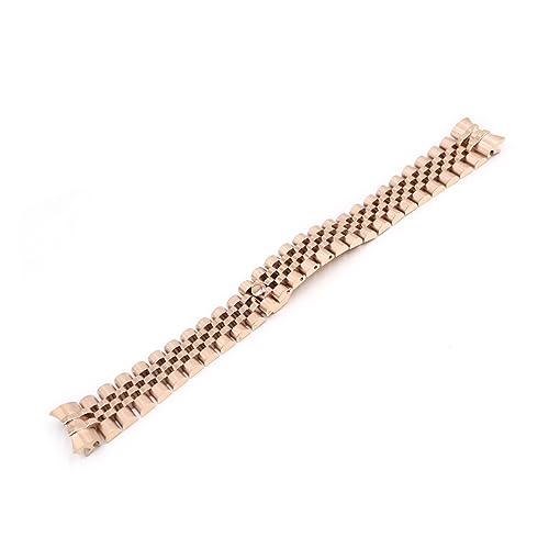 FYXT 20 Mm 316L Stahl Jubilee Silber Zweifarbiges Armband Armband Solide Schraubverbindungen Gebogenes Ende Kompatibel Mit Rolex Datejust(Gold) von Generisch