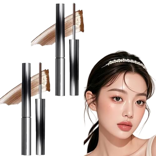 Faccelove'S Ironeye Mascara, Facelove Iron Eye Mascara, Natural, Extending And Nourishing, 3D Curling Eyelash Irons, Waterproof, Long-Lasting And Smudge-Free (Braun*2) von Generisch