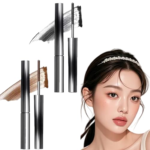 Faccelove'S Ironeye Mascara, Facelove Iron Eye Mascara, Natural, Extending And Nourishing, 3D Curling Eyelash Irons, Waterproof, Long-Lasting And Smudge-Free (Schwarz*Braun) von Generisch