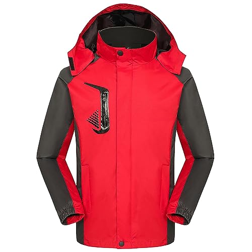 Fahrrad Regenjacke Herren Leicht Große Größen Faltbar Atmungsaktiv Lang Wasserdicht Sport Winter Regencape Übergangsjacke Outdoor Wandern Regenmantel Mit Kapuze Schwarz Trenchcoat Jacke Leichte 4xl von Generisch