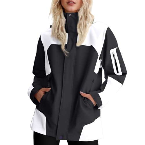 Fahrrad Regenponcho Damen Leichte Herbst Jacket Langer Grössen Ärmeln Regencape. Regenjacken & -mäntel für Sport mit Reißverschluss Regenmantel Damen Wasserdicht Lang XXL Fahrrad Regenponcho Damen Leichte Herbst Jacket Langer Grössen Ärmeln Regencape. Regenjacken & -mäntel für Sport mit Reißverschluss Regenmantel Damen Wasserdicht Lang XXL von Generisch