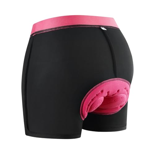 Fahrradhose Damen Gepolstert Radlerhose Radunterhose Atmungsaktive Schnell Trocknende Radhose Unterwäsche mit Polster Stoßfeste mtb Fahrrad Unterhosen Fahrradunterhose Radlerunterhose von Generisch