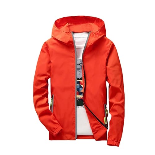 Fahrradjacke für Herren - Herren Outdoor Hooded Jacket Windjacke schmale Passform Baseballjacke Lederjacke Große Größen Übergrößen Tracktop Jacke Herren Trainingsjacke Fahrradjacke für Herren - Herren Outdoor Hooded Jacket Windjacke schmale Passform Baseballjacke Lederjacke Große Größen Übergrößen Tracktop Jacke Herren Trainingsjacke von Generisch