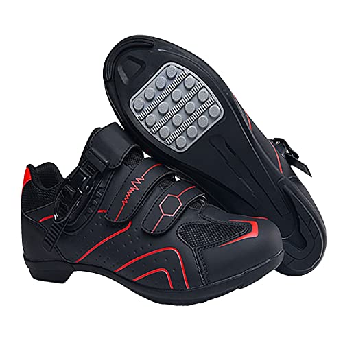 Fahrradschuhe Herren Damen rutschfeste Mountainbikeschuhe Mit Schnalle und Gummisohle Atmungsaktive BarfußSchuhe Dämpfung Rennradschuhe Flach Sportschuhe Slip On Outdoorschuhe von Generisch