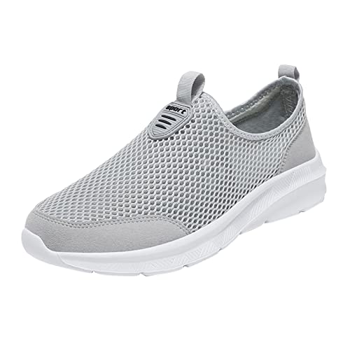 Fahrradschuhe Herren Wasserdicht, Freizeitschuhe Herren Sportlich Herrenschuhe Mesh Atmungsaktiv Sneakers Slip On Turnschuhe Ohne Schnürung Slip-On-Sneaker Leichte Gym Schlupfschuhe Gym Schuhe von Generisch