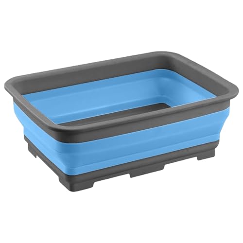 Faltbares Fusswanne Für Pool | Zusammenklappbares Fußbadewanne | Fußbecken Zum Einweichen Der Füße | Tragbarer Faltbar Fußbecken, Eimer Für Reisen, Camping, Outdoor, Strände, Spa, Kinder Erwachsene von Generisch