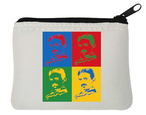 Famous Inventor Neopren-Geldbörse, 10 x 11 cm, Weiß von Generisch
