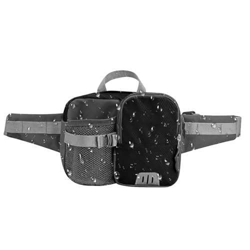 Fanny Pack - Wasserfestes Taillenbeutel mit verstellbarem Riemen, Fanny -Beutel -Hüftpack | Wasserflaschenhalter -Reise Geldbeutel für Hunde Walking Wanderpark Urlaub Pendler im Freien von Generisch