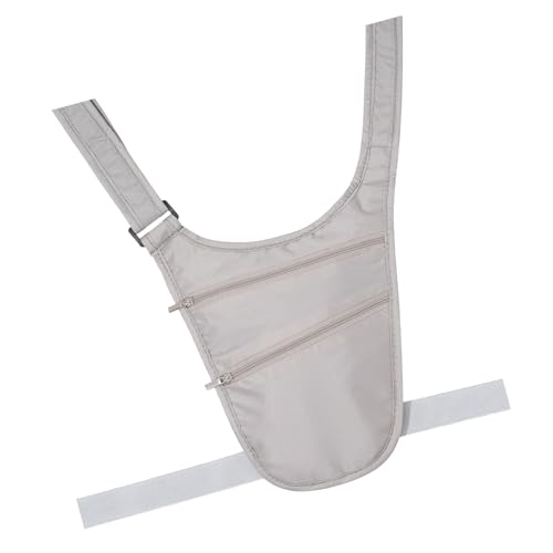 Fanny Pack for Men - Nylon Hüftbad, Reisegürtel | Verstellbares Traversenfach mit mehreren Taschendesign, Sitzsack mit kompakten Läufern für die Reisepass-Brieftasche, grau, riferimento alla von Generisch