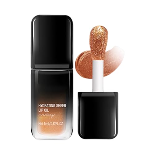 Farbeändernder Lippenstift | Magisches farbwechselndes pflegendes Lippenöl | 5ml glänzender langanhaltender flüssiger Lippenstift und Lippenglanz für Frauen zur Reparatur und Pflege beugt Farbeändernder Lippenstift | Magisches farbwechselndes pflegendes Lippenöl | 5ml glänzender langanhaltender flüssiger Lippenstift und Lippenglanz für Frauen zur Reparatur und Pflege beugt von Generisch