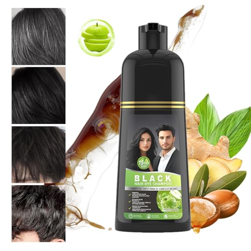 Farbshampoo Haarfärbemittel - Grauverdeckende Pflege | 500ml Feuchtigkeitsspendendes Grauabdeckungs-Shampoo Für Damen Herren Salon Zuhause Alle Haartypen Farbshampoo Haarfärbemittel - Grauverdeckende Pflege | 500ml Feuchtigkeitsspendendes Grauabdeckungs-Shampoo Für Damen Herren Salon Zuhause Alle Haartypen von Generisch