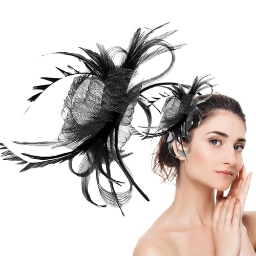 Fascinator Für Damen | Kopfschmuck Fascinators | Haarschmuck Kleine Hüte Netzhauben Für Outdoor Alltag Feste Hochzeiten Afternoon Tea Frauen Mädchen von Generisch