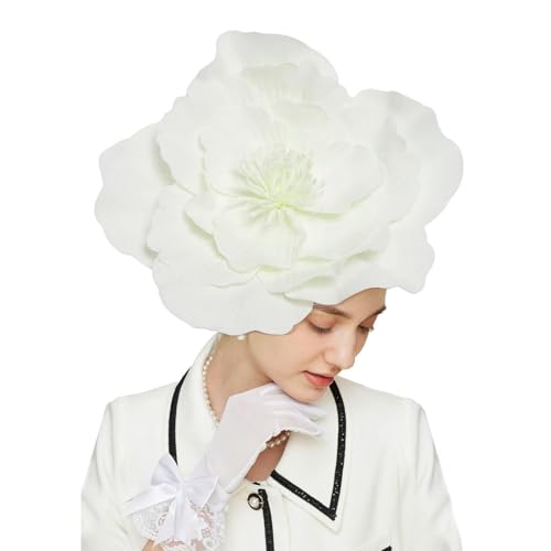 Fascinator Hüte Für Damen Braut Kopfschmuck Hochzeit Cocktail Haarreif Mit Schleier Federn Blumen Mesh Stirnband Clip Frauen Pillbox Hut Karneval Haarklammer Karneval Teeparty Kirche Haarschmuck von Generisch