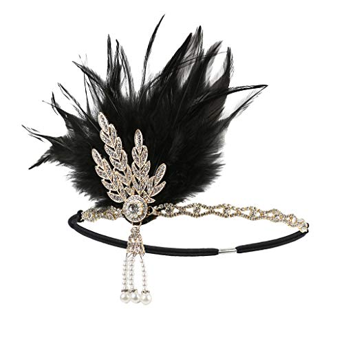 Fascinator Hüte Für Damen Vintag Headwear Haar Accessoire Mit Schleier Federn Blumen Mesh Stirnband Clip Elegant Haarclip Karneval Haarklammer Karneval Teeparty Kirche Haarschmuck von Generisch