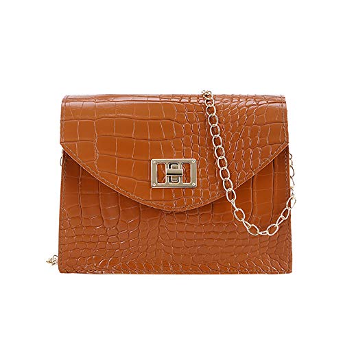 Fashion All - Bag Messenger Handtasche Damen Schultertasche Schultertasche Tragetasche, braun, Einheitsgröße von Generisch