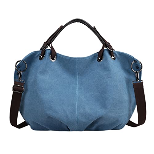 Fashion Bag Unisex Große Kapazität Tasche Mode Tragbare Umhängetasche Messenger Bag Handtaschen für Frauen Schultertaschen, blau, Einheitsgröße von Generisch