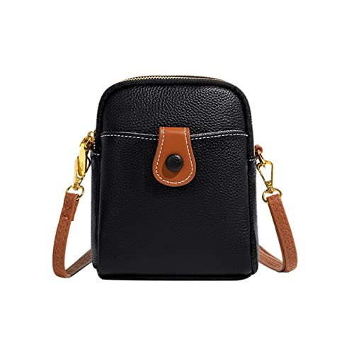 Fashion Bag Unisex Große Kapazität Tasche Mode Tragbare Umhängetasche Messenger Bag Kleine Umhängetasche für Herren, Schwarz , Einheitsgröße von Generisch