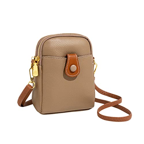 Fashion Bag Unisex Große Kapazität Tasche Mode Tragbare Umhängetasche Messenger Bag Kleine Umhängetasche für Herren, khaki, Einheitsgröße von Generisch