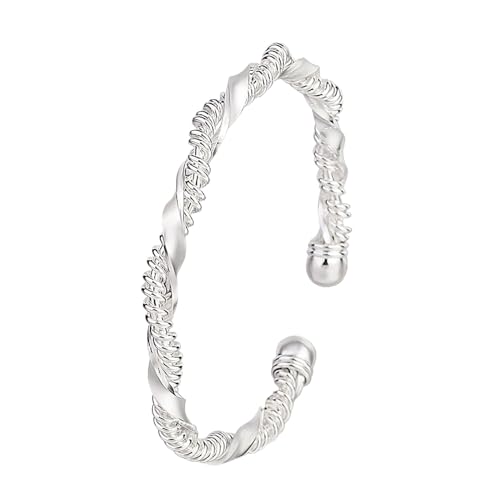 Fashion versilbertes 8M Armband Damen Armband übertrieben gewickelt offen Armband Top Score Uhr, silber, Einheitsgröße Fashion versilbertes 8M Armband Damen Armband übertrieben gewickelt offen Armband Top Score Uhr, silber, Einheitsgröße von Generisch