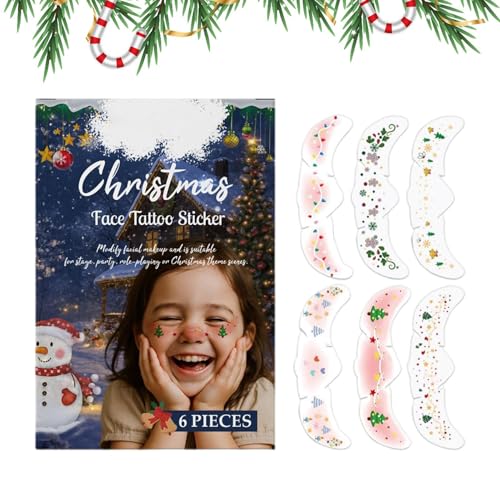 Faux Freckles Stickers For Teens Kids Ladies Themed Event Dance Stage Performance Holiday Gatherings Photography Costume Parties | Freckle Patches - 6 Pieces Christmas Makeup Patches For Face, von Generisch