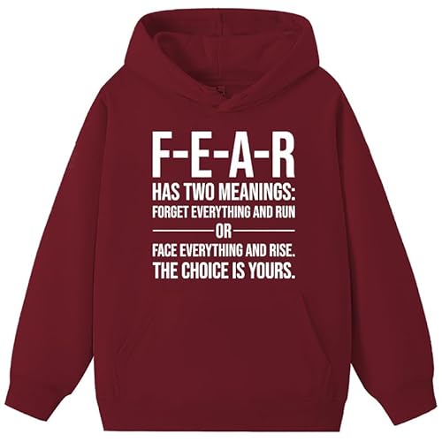 Fear Has Two Meanings Hoodie Fear Hoodies, Fear Has Two Meanings Sweatshirt, Fear Has Two Meanings Shirts, claret, M Fear Has Two Meanings Hoodie Fear Hoodies, Fear Has Two Meanings Sweatshirt, Fear Has Two Meanings Shirts, claret, M von Generisch