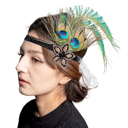 Feder Haarschmuck Damen Schwarz Federboa Haarreif mit Künstlichen Blumen für Karneval Cocktail Kopfbedeckung Hochzeit Party Accessoires Fascinator Kopfschmuck 20er Jahre Fasching Stirnband Feder Haarschmuck Damen Schwarz Federboa Haarreif mit Künstlichen Blumen für Karneval Cocktail Kopfbedeckung Hochzeit Party Accessoires Fascinator Kopfschmuck 20er Jahre Fasching Stirnband von Generisch