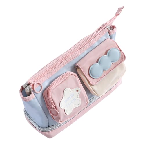 Federmäppchen - Cartoon Stiftebox Halter Organizer - Schreibwaren Tasche Mit Mehreren Fächern Für Marker Radiergummi Lineal Haftnotizen Für Schule Täglicher Gebrauch Rucksack Büro | Schule Teenager Fr von Generisch