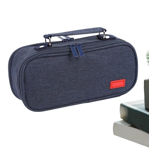 Federmäppchen Mit Fächern - Multifach-Organizer Großes Federmäppchen - Organizer Für Arbeitsplatz Schule Desktop Basteln Studio Reisen Wohnheim Make-up von Generisch
