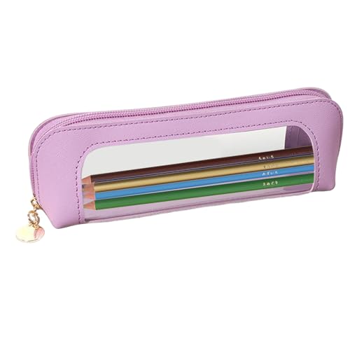 Federmäppchen - Transparente Federmäppchen | Stiftetui Mit Reißverschluss Kosmetiktasche Mit Reißverschluss, Transparentes Federmäppchen, Make-up-Taschen Mit Großem Fassungsvermögen von Generisch