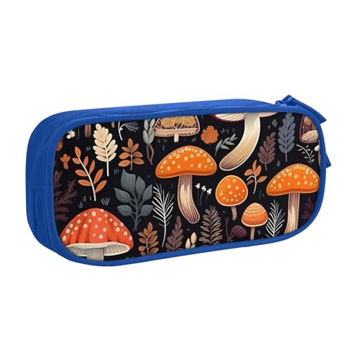 Federmäppchen mit Herbst-Pilzblättern, für Jungen, Mädchen, Farnblätter, Beeren, großes Stifteetui, Schreibtisch-Organizer, Federmäppchen für Schule, Büro, Make-up-Tasche mit Reißverschluss, rose Federmäppchen mit Herbst-Pilzblättern, für Jungen, Mädchen, Farnblätter, Beeren, großes Stifteetui, Schreibtisch-Organizer, Federmäppchen für Schule, Büro, Make-up-Tasche mit Reißverschluss, rose von Generisch