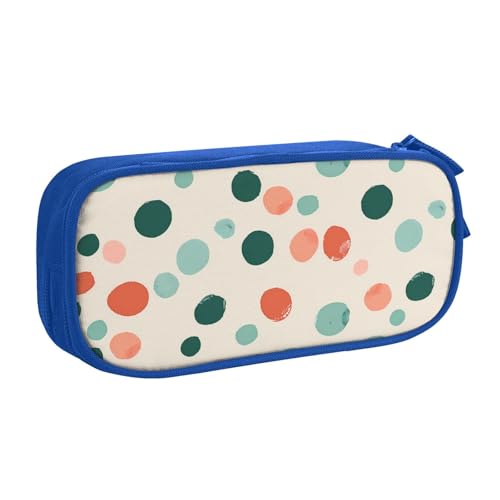 Federmäppchen mit Punkten für Jungen und Mädchen, bunt, groß, für Schreibtisch, Schreibwaren, Organizer, Federmäppchen für Schule, Büro, Make-up-Tasche mit Reißverschluss, rose, 21x5x10.5cm Federmäppchen mit Punkten für Jungen und Mädchen, bunt, groß, für Schreibtisch, Schreibwaren, Organizer, Federmäppchen für Schule, Büro, Make-up-Tasche mit Reißverschluss, rose, 21x5x10.5cm von Generisch