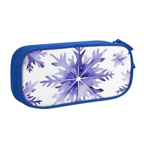 Federmäppchen mit Schneeflocken-Motiv für Jungen und Mädchen, Weihnachten, große Stifttasche, Schreibtisch-Organizer, Federmäppchen für Schule, Büro, Make-up-Tasche mit Reißverschluss, rose Federmäppchen mit Schneeflocken-Motiv für Jungen und Mädchen, Weihnachten, große Stifttasche, Schreibtisch-Organizer, Federmäppchen für Schule, Büro, Make-up-Tasche mit Reißverschluss, rose von Generisch