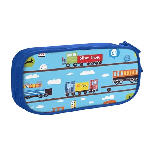 Federmäppchen mit Zug-Cartoon-Motiv für Jungen und Mädchen, niedlicher LKW, große Stifttasche, Schreibtisch-Organizer, Federmäppchen für Schule, Büro, Make-up-Tasche mit Reißverschluss, rose Federmäppchen mit Zug-Cartoon-Motiv für Jungen und Mädchen, niedlicher LKW, große Stifttasche, Schreibtisch-Organizer, Federmäppchen für Schule, Büro, Make-up-Tasche mit Reißverschluss, rose von Generisch
