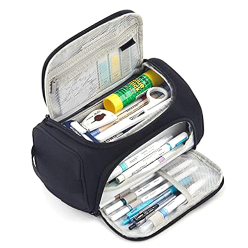 Federmäppchen mit großem Fassungsvermögen, Aufbewahrungstasche mit großem Fassungsvermögen, Reise-Schreibwaren-Tasche, aus weichem Stoff, geeignet für Jugendliche/Erwachsene/Studenten zur Verwendung Federmäppchen mit großem Fassungsvermögen, Aufbewahrungstasche mit großem Fassungsvermögen, Reise-Schreibwaren-Tasche, aus weichem Stoff, geeignet für Jugendliche/Erwachsene/Studenten zur Verwendung von Generisch