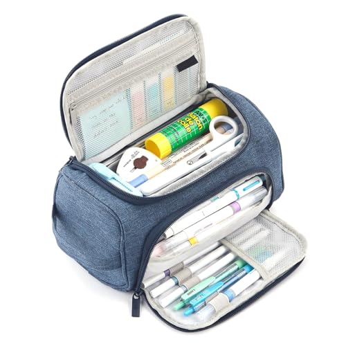 Federmäppchen mit großem Fassungsvermögen, Aufbewahrungstasche mit großem Fassungsvermögen, Reise-Schreibwaren-Tasche, aus weichem Stoff, geeignet für Jugendliche/Erwachsene/Studenten zur Verwendung Federmäppchen mit großem Fassungsvermögen, Aufbewahrungstasche mit großem Fassungsvermögen, Reise-Schreibwaren-Tasche, aus weichem Stoff, geeignet für Jugendliche/Erwachsene/Studenten zur Verwendung von Generisch