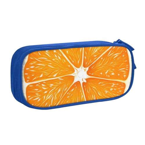 Federmäppchen mit orangefarbenem Muster für Jungen und Mädchen, Obst, große Stifttasche, Schreibtisch-Organizer, Federmäppchen für Schule, Büro, Make-up-Tasche mit Reißverschluss, rose, 21x5x10.5cm Federmäppchen mit orangefarbenem Muster für Jungen und Mädchen, Obst, große Stifttasche, Schreibtisch-Organizer, Federmäppchen für Schule, Büro, Make-up-Tasche mit Reißverschluss, rose, 21x5x10.5cm von Generisch