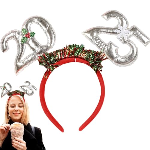 Feiertags-Stirnbänder für Frauen, Weihnachts-Stirnbänder für Erwachsene | Wunderschöne Feiertags-Haarbänder, Weihnachts-Haarschmuck | Cosplay-Partys-Stirnband, elastisches Weihnachts-Haarband für von Generisch