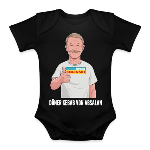 Feinkost Kolinski Döner Baby Body, Schwarz, 0-3 M Feinkost Kolinski Döner Baby Body, Schwarz, 0-3 M von Generisch
