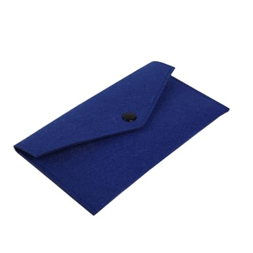 Felt Card Holder Wallet - Compact Clutch with Phone Pocket for Everyday Use, blau, Taglia Unica von Generisch