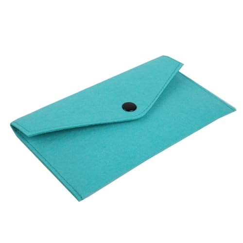 Felt Card Holder Wallet - Compact Clutch with Phone Pocket for Everyday Use, grün, Taglia Unica von Generisch