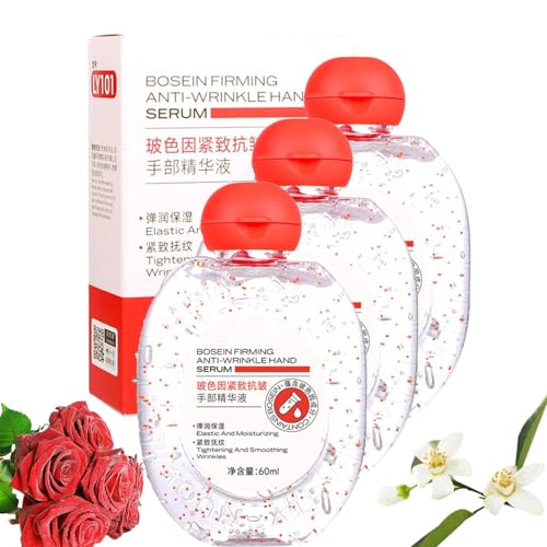 Feuchtigkeitsspendende Essenz für die Hände, Anti-Falten-Essenz für die Hände in Reisegröße, Feuchtigkeitsspendendes Serum, Tiefenwirksame Feuchtigkeitspflege, Geeignet für Trockene Rissige (3) von Generisch