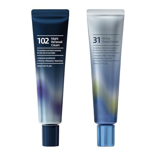 Feuchtigkeitsspendende Gesichtscreme | Tages- und Nachtpflege Lotion - Aufhellende Straffende Lotion Für Fettige Trockene Reife Empfindliche Haut Makeup Basis Vorbereitung Männer Nachtpflege Reise von Generisch