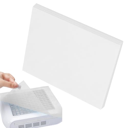 Filter für Nagelsammler Duster – Papier mit 100 Stück Extractor Pust Extractor, Netzblätter | Professionell für den Gebrauch zu Hause und in der Salonausbildung, Einwegfilter von Generisch