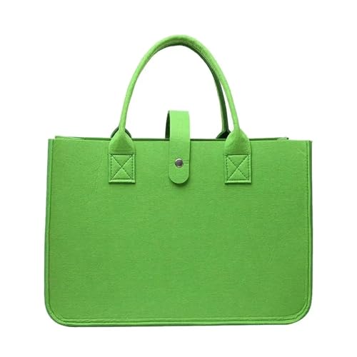 Filz-Umhängetasche mit großem Fassungsvermögen, Organizer, Filz, Kuriertasche, Spielzeug, Kleinigkeiten, Crossbody-Tasche für Damen, grün, Einheitsgröße von Generisch