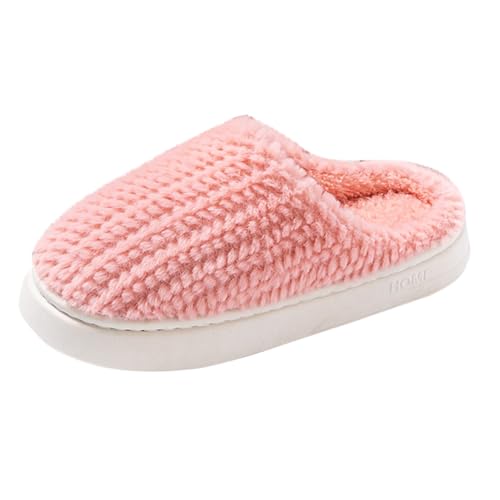 Filzpantoffeln Damen Feste Sohle - Pantoffeln Damen Filz Hüttenschuhe Cozy Winterschuhe Fuzzy Outdoorschuhe Draussen Hausschuhe Warm Schlappen Herbst Slipper Hausschlappen Mit Filz Outdoor-Schuhe von Generisch